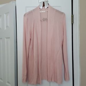Blush pink cardigan sweater